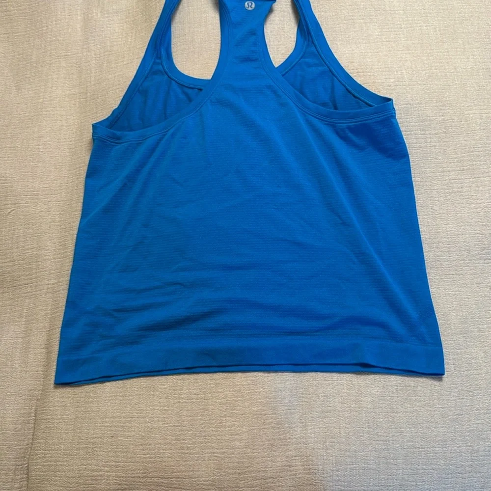 EUC size 8 Blue Swiftly 2.0 Tank Top - Picture 4 of 6